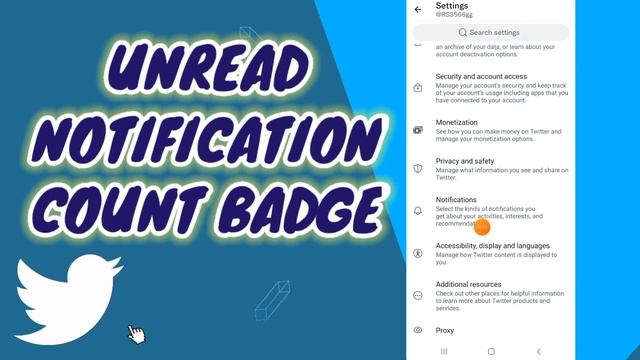 How To Unread Notification Count Badge On Twitter смотреть онлайн