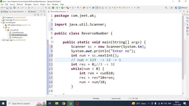 How to reverse a number in Java in Hindi || program to reverse a number in java смотреть онлайн