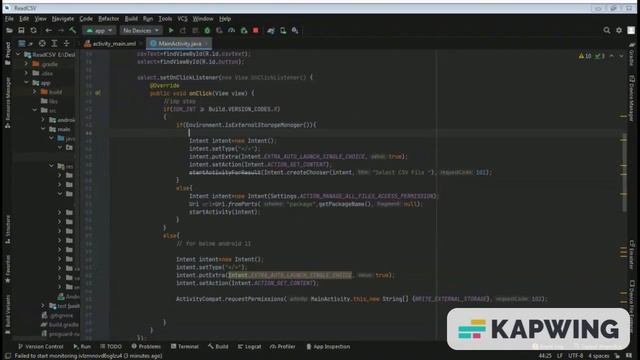How to browse and read CSV file from External Storage in Android studio. смотреть онлайн