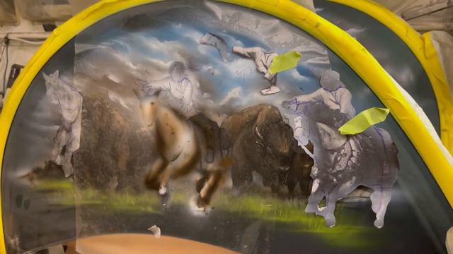 Airbrush Fender Skirt Tutorial: Custom Airbrushed Indian Trike Fender Skirts смотреть онлайн