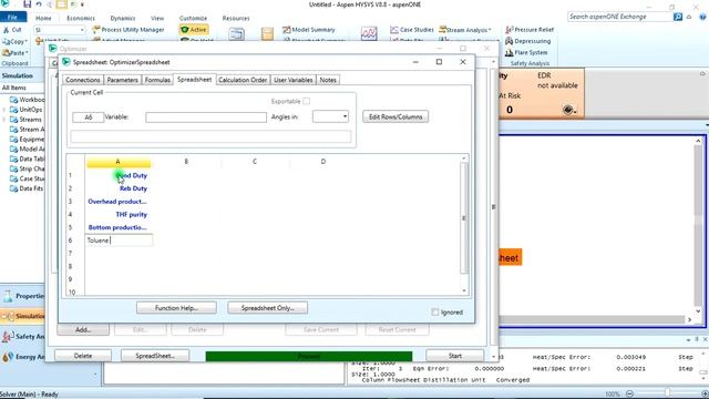 Aspen HYSYS Lecture 14 Optimization смотреть онлайн