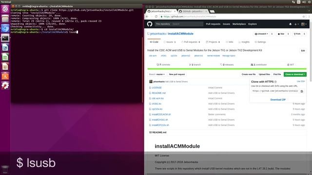 Install USB To Serial Kernel Modules - L4T 28.1 смотреть онлайн
