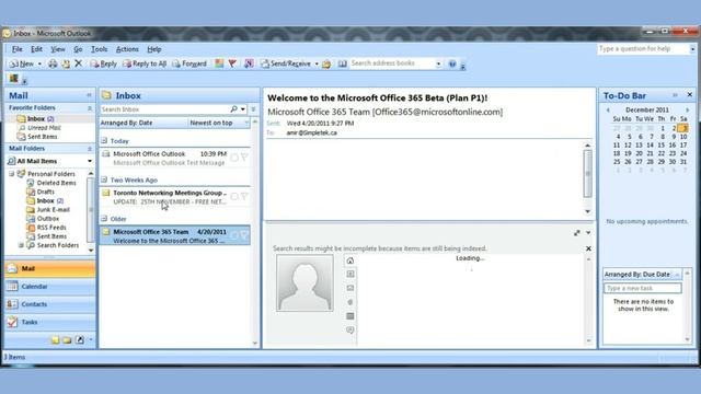 Microsoft Office Outlook 2007 pt1 смотреть онлайн