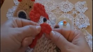 Грелка на чайник "Петушок". Вязание крючком.