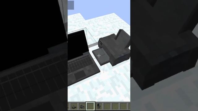 Мод на настоящий рабочий ноутбук! ? #minecraftshorts #моды смотреть онлайн