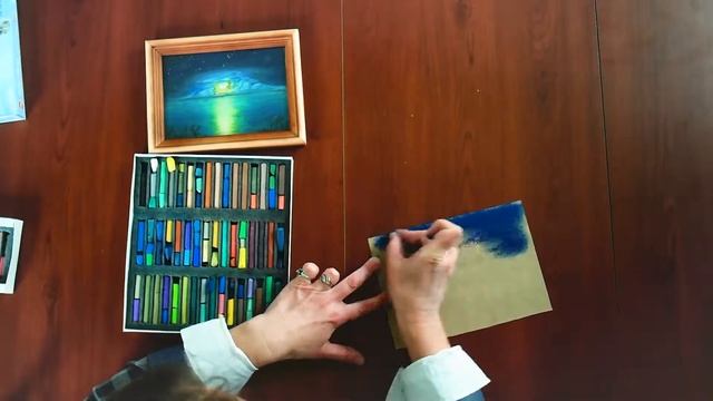 Сухая пастель для начинающих. Урок 4. Пейзаж пастелью. смотреть онлайн
