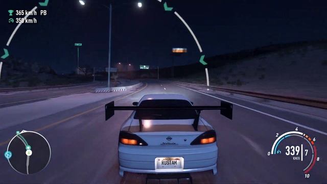 NFS Payback - Nissan Silvia Spec-R Aero - Upgraded Edition | Reaching max speed - 374 km/h смотреть онлайн
