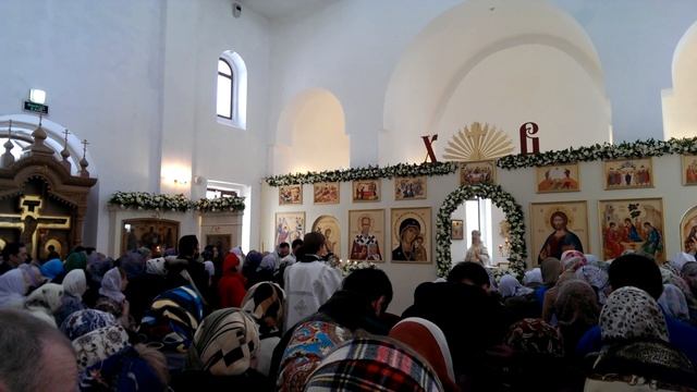Храм Вход Господень в Иерусалим в Бирюлево.Архиерейское служение.митрополит Арсений..(6) смотреть онлайн