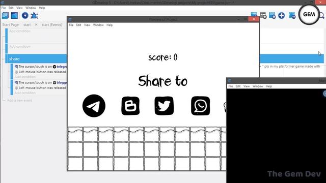 How to Share your GDevelop Game Score to a Social Media | GDevelop смотреть онлайн