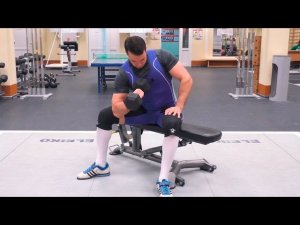 Сгибание руки сидя через колено: нюансы и техника