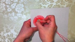 Вышивка на картоне цветы в технике "Изонить". Пошаговый мастер-класс для начинающих