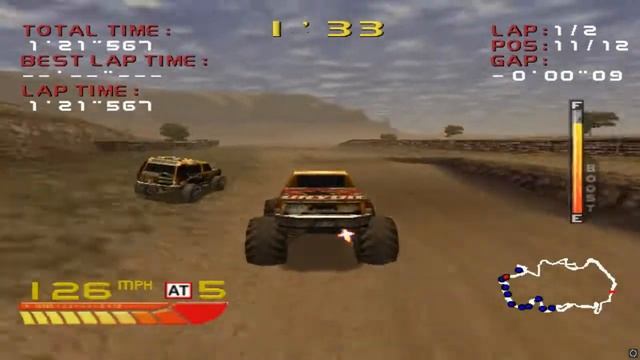 4 Wheel Thunder - Gameplay 1 - Dreamcast смотреть онлайн