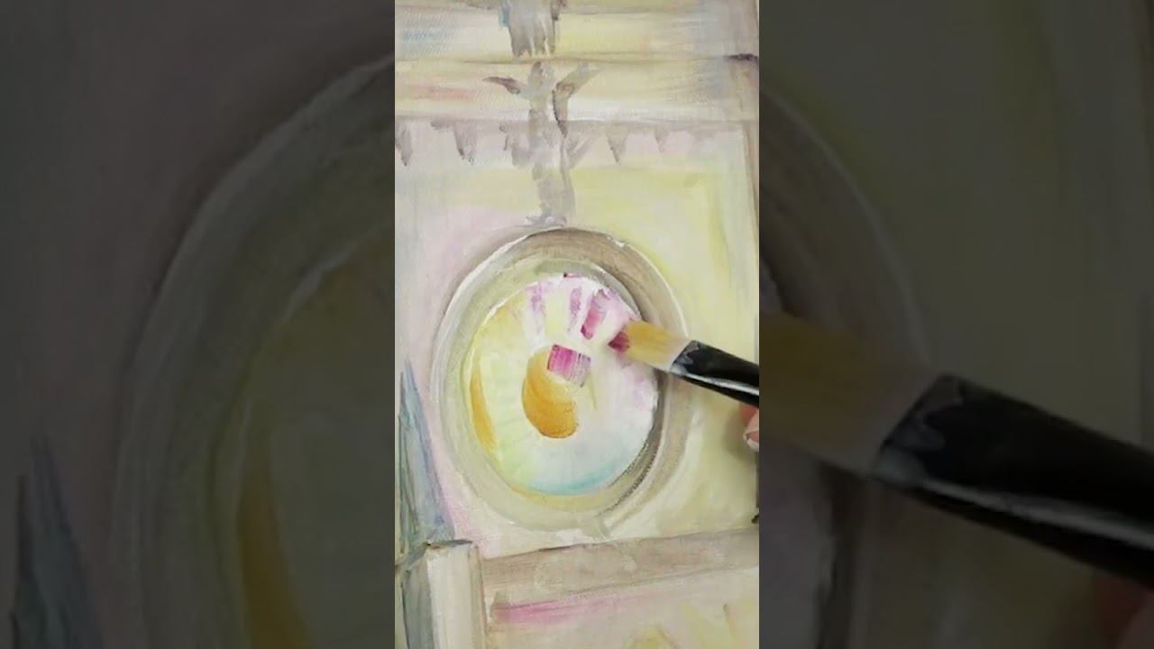 Готическая капелла акриловыми красками Акрил-Арт от ТАИР #shorts #картинаакрилом смотреть онлайн