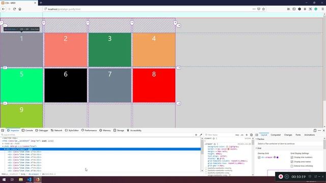 CSS GRID Justify And Align Content, Items Part 9 смотреть онлайн
