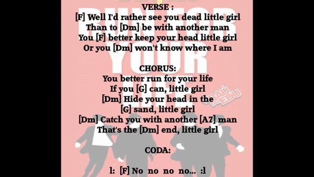 "Run For Your Life." Beatles Easy Play Chords смотреть онлайн