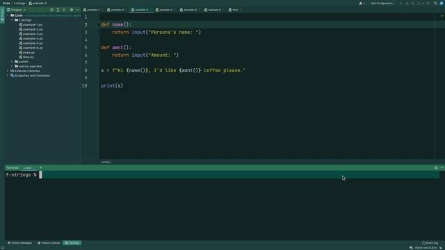 F-Strings (Literal String Interpolation) | Python Snippets #2 смотреть онлайн