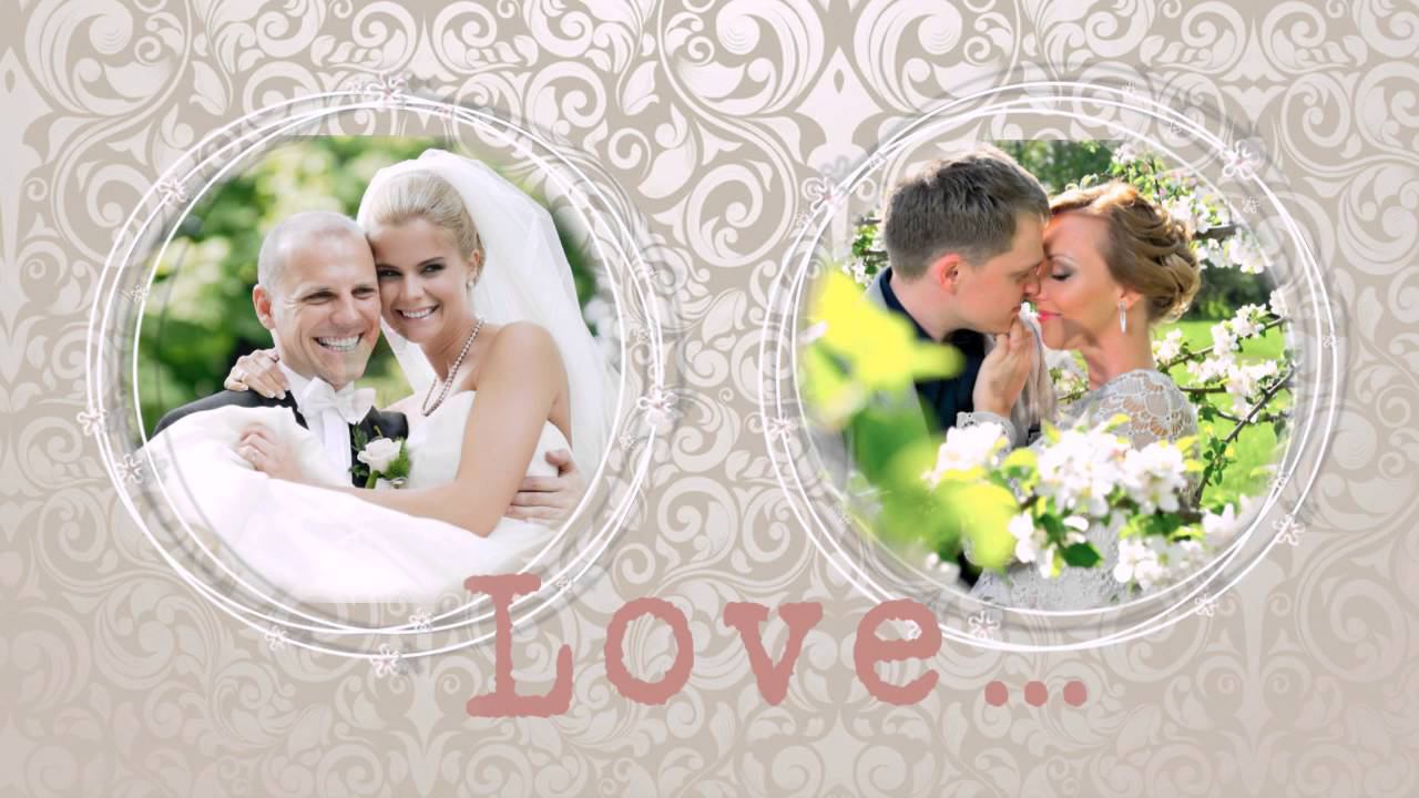 Шаблон слайд-шоу "Наша свадьба" смотреть онлайн