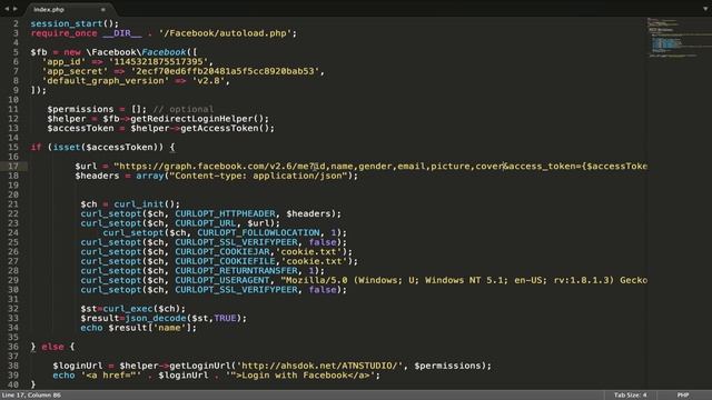 Facebook PHP SDK : Login And Get Basic User Info - Curl - Facebook Graph API - Learn Quickly смотреть онлайн