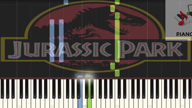 Jurassic Park Piano tutorial piano tutorial смотреть онлайн