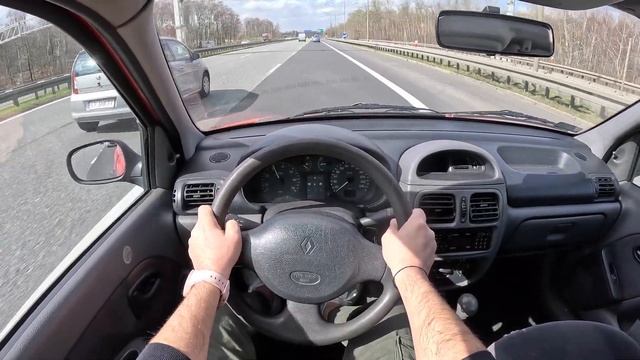 1999 Renault Clio II [1.1 58HP] |0-100| POV Test Drive #1652 Joe Black