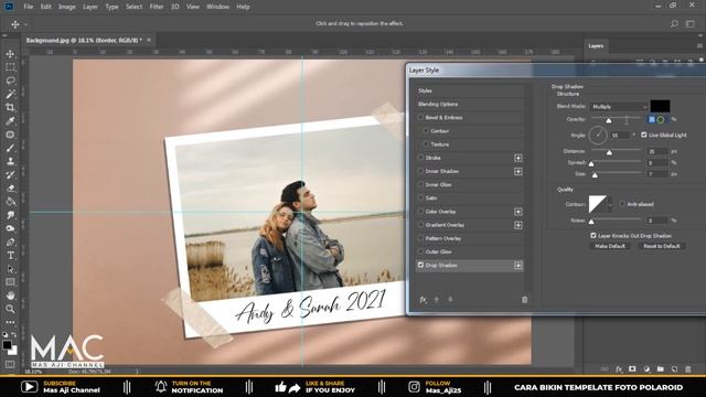 Cara Bikin Tempelate Foto Polaroid di Photoshop смотреть онлайн
