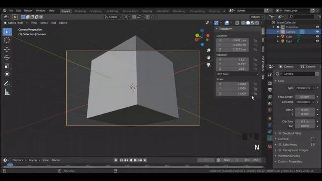 How To ALIGN CAMERA TO VIEW, Blender Tutorial смотреть онлайн