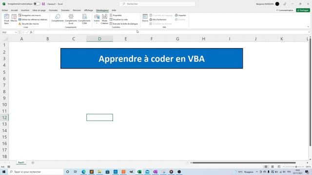 VBA-01 : VBA, qu'est-ce que c'est ? смотреть онлайн
