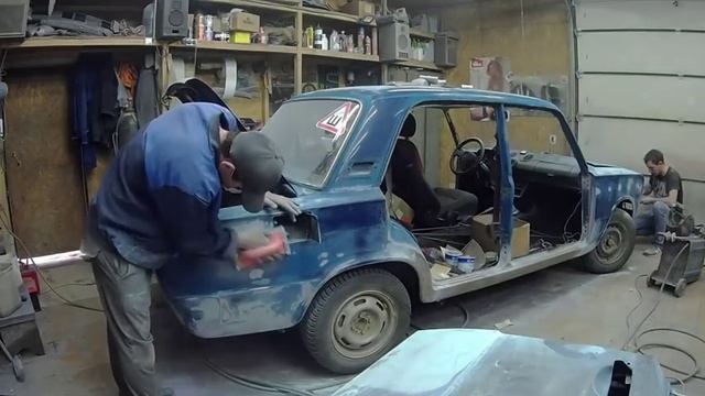 БЮДЖЕТНАЯ ПОКРАСКА АВТО ВАЗ 2106.Покрасили за 4 дня. смотреть онлайн