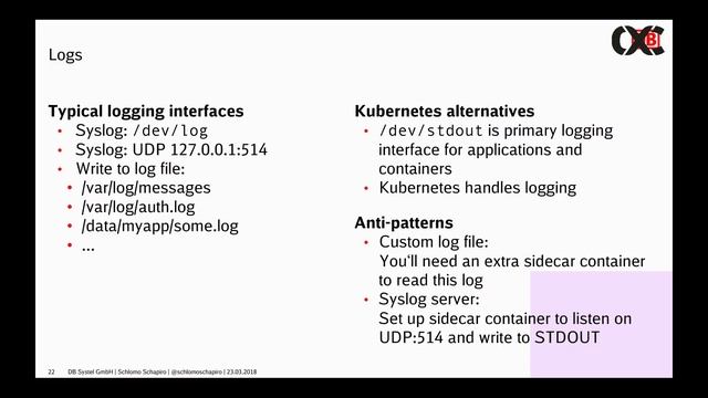 microXchg 2018 - Kubernetes: Shifting the mindset from servers to containers - Schlomo Schapiro смотреть онлайн