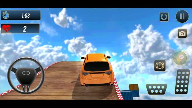 Real Taxi Car Sky Racing Stunt Game - Yellow Taxi Car Driving - Car Games смотреть онлайн