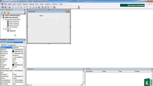 23. Creating A UserForm || VBA Tutorial || Lecture || Microsoft Excel || смотреть онлайн