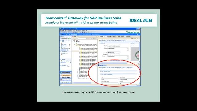 IDEAL PLM Интеграция PLM системы Teamcenter и ERP системы SAP с использованием Т4S