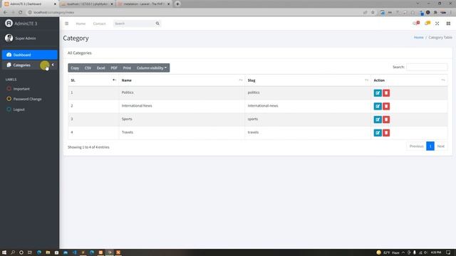 77 Data edit & update | laravel latest version bangla tutorial | laravel 9 bangla tutorial смотреть онлайн