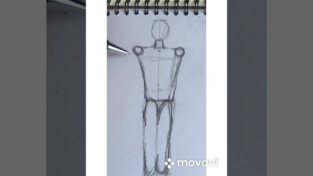 Как рисовать человека. В следующем видео покажу как на человеке нарисовать одежду . И подписатесь смотреть онлайн