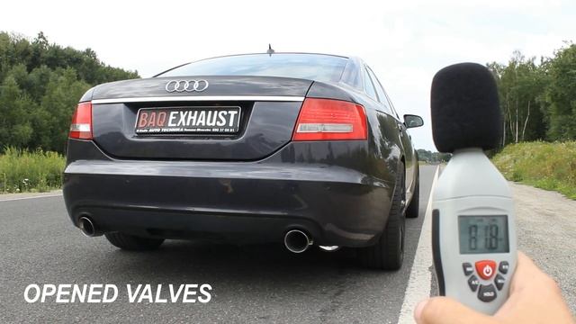 AUDI A6 C6 3.0 TDI quattro | Baq Exhaust | Active Turbo Back exhaust system смотреть онлайн
