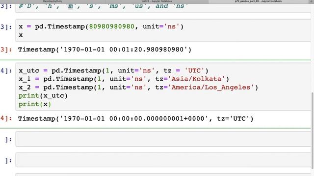 #73: Pandas (Part 50): Timestamp in Python with pd.Timestamp() | Tutorial смотреть онлайн