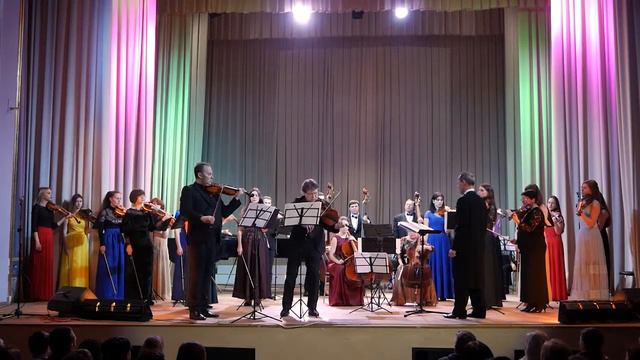 В. Моцарт Symphonia concertante 2, 3 частини – виконує камерний оркестр БКМ, (Ю. Стьопін, О.Лагоша) смотреть онлайн