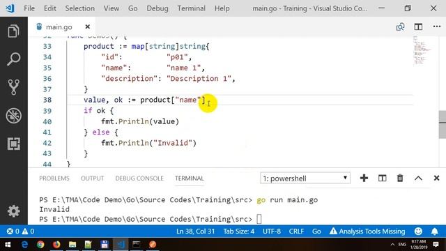 Maps in Golang смотреть онлайн