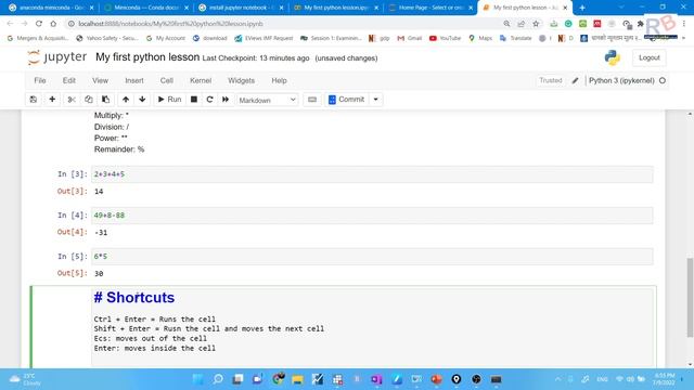 Introduction ty Python: Installation procedure and Arithmetic Operations смотреть онлайн