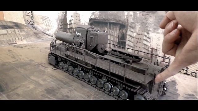 Мортира Карл(Gerät) из пластилина с рабочей ходовой смотреть онлайн