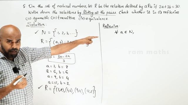 11th | EX. 1.2 | Q.No.5 | SETS, RELATIONS AND FUNCTIONS | CHAPTER 1 | STATE BOARD | RAM MATHS смотреть онлайн