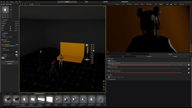 Как правильно выставить портретный свет? Схема света «Петля», «Loop Lighting». смотреть онлайн