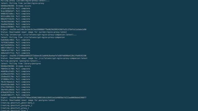 Разворачиваем блог Ghost в Digitalocean использовая docker-compose и docker-machine смотреть онлайн
