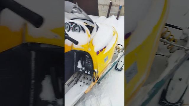 Как в мороз заводится 24 летний BRP Ski-doo Mxz 600