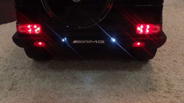 Детский электромобиль Mercedes-Benz G65 AMG после тюнинга
