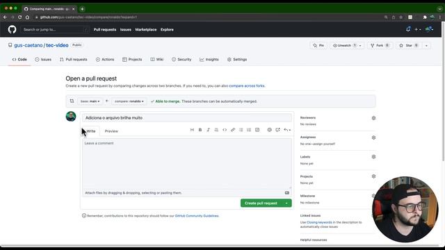 COMO FAZER UM PULL REQUEST - Git e GitHub #04 смотреть онлайн