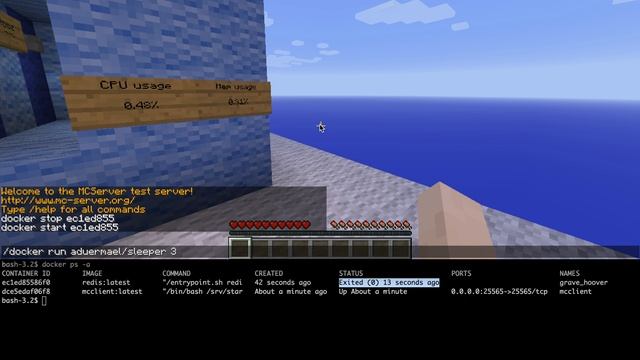 Dockercraft - Minecraft Docker client смотреть онлайн