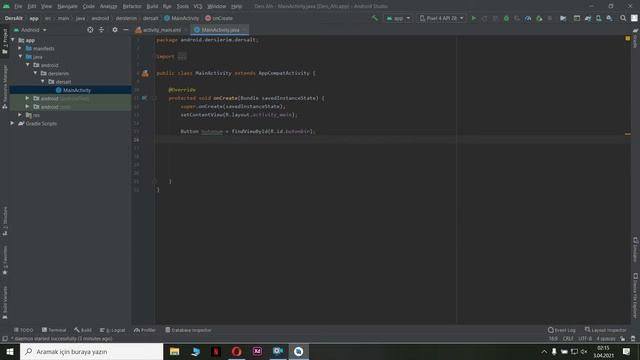 Sıfırdan Mobil Uygulama Dersleri 6 / Set Text - Onclick / Android Studio смотреть онлайн