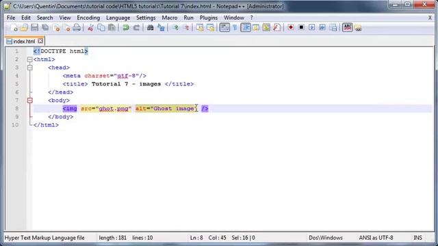 HTML5 and CSS3 beginners tutorial 7 - images смотреть онлайн