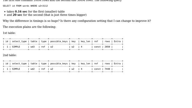 Databases: Why MySQL SELECT performance depends on table size? смотреть онлайн